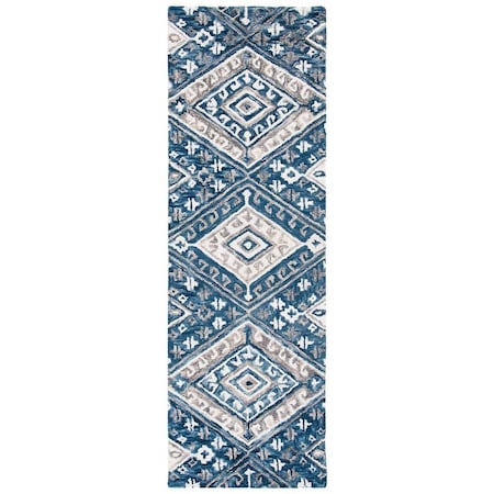 Safavieh Aspen Hand Tufted Runner Area Rug Grey & Ivory - 2 ft. -3 in. x 7 ft. APN825F-27
